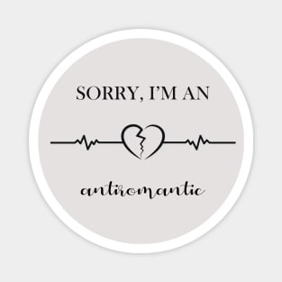 Anti Romantico - Broken heart  Logo design Magnet